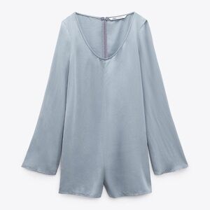 Zara Light Blue Romper